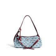 Denim and leather shoulder bag - MRSLM