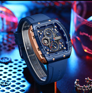 men's six-hand quartz sports watch, view 9 - MRSLM