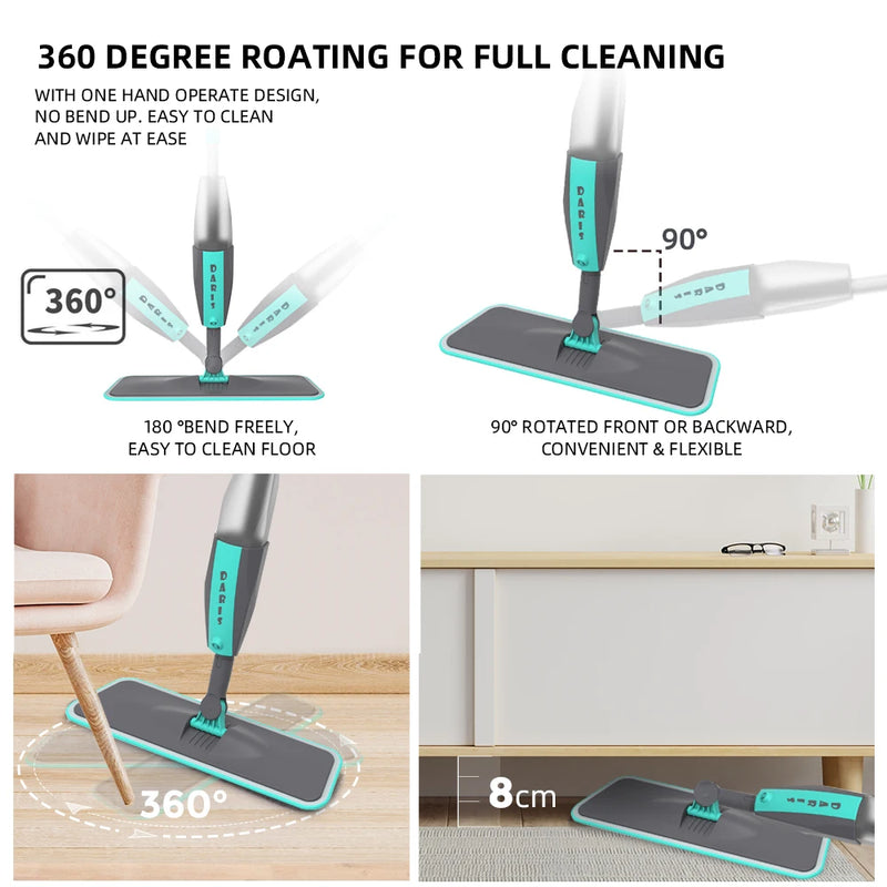 360 rotating microfiber floor mop, view 5 - MRSLM