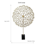 metal sea tree coral decoration, view 9 - MRSLM