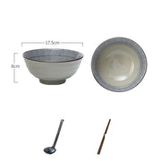 japanese ceramic ramen bowl, view 9 - MRSLM