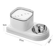 cat water fountain and feeder, view 5 - MRSLM