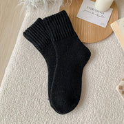 Women's winter thick wool low tube socks, view 6 - MRSLM
