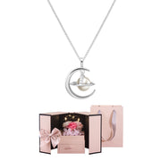 colorful silver clavicle necklace, view 6 - MRSLM
