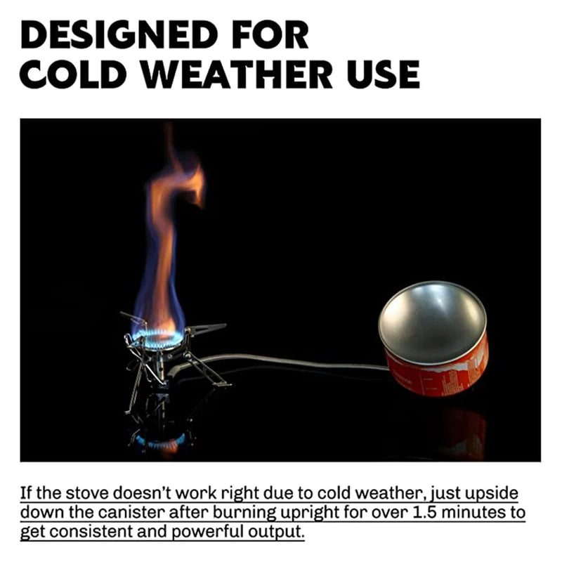 ultralight camping gas stove, view 5 - MRSLM