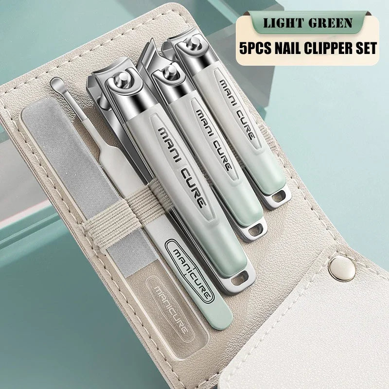 5-piece stainless steel nail clippers set, view 4 - MRSLM