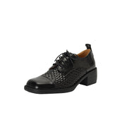 women's lace-up leather heels, view 3 - MRSLM