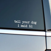dog lover vinyl car decal, view 2 - MRSLM