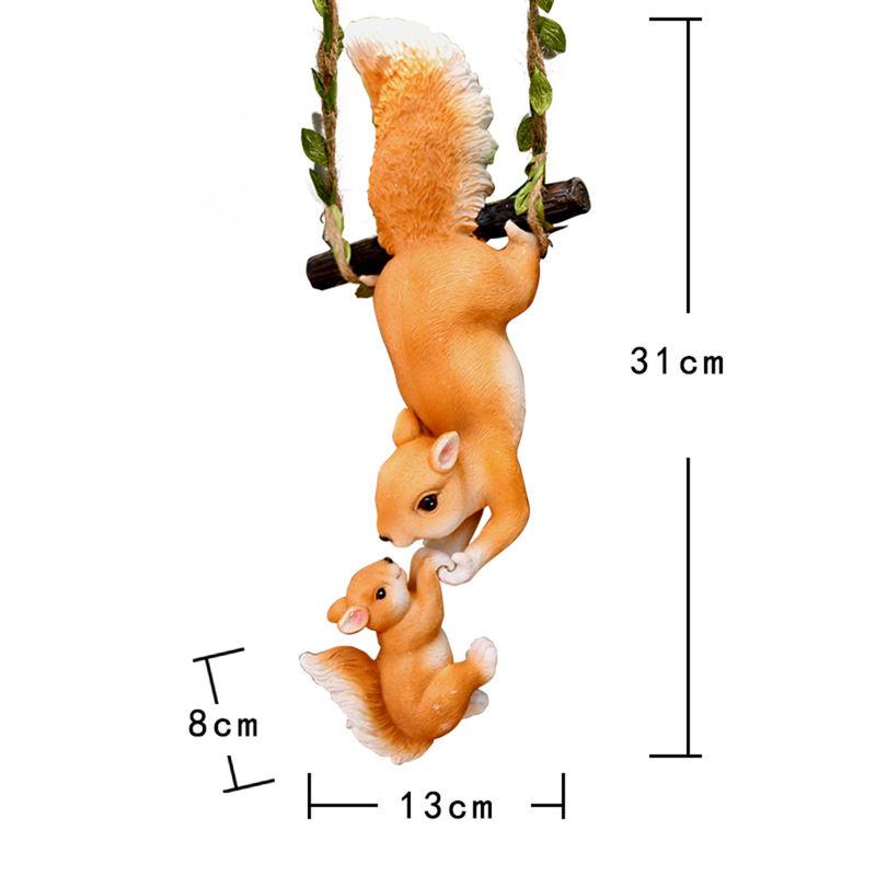 climbing squirrel figurines, view 2 - MRSLM