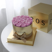 Mirror round flower pot preserved flowers, view 8 - MRSLM