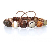 natural onyx contrast bead bracelet, view 2 - MRSLM