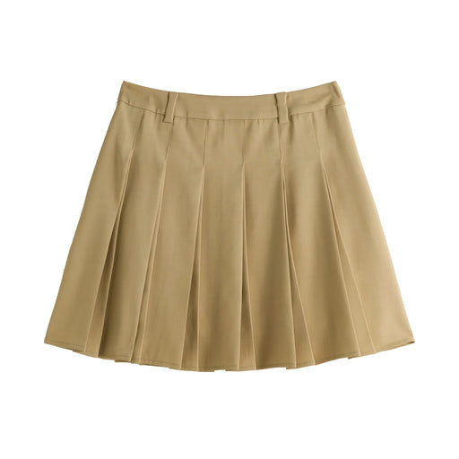 retro high waist a-line skirt, view 3 - MRSLM