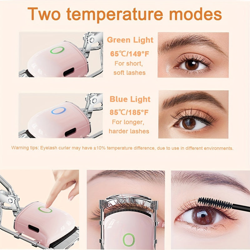 heated eyelash curler 3 modes rechargeable, view 2 - MRSLM