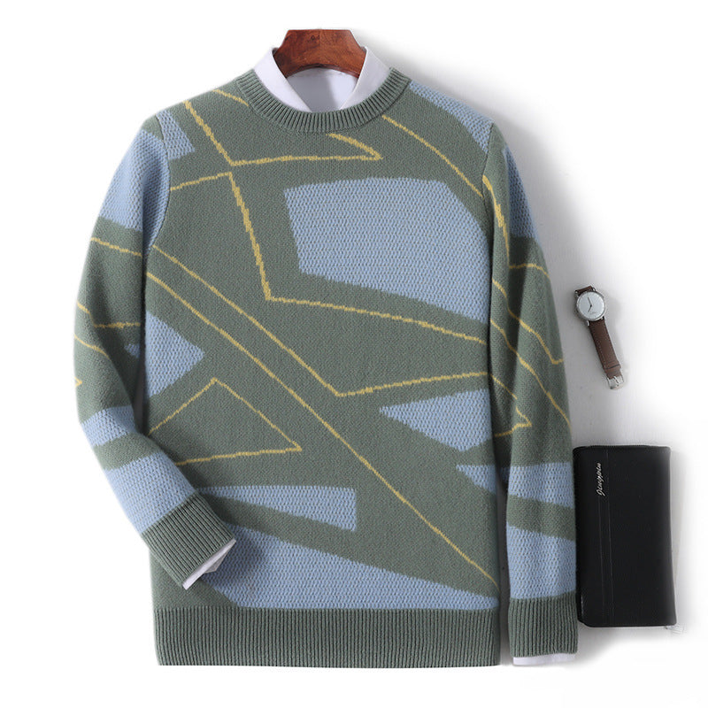 Loose Plaid Sweater Thermal Bottoming Shirt