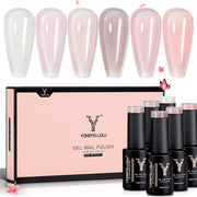sheer pastel gel nail polish kit, view 2 - MRSLM