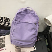 washed canvas backpack, view 4 - MRSLM