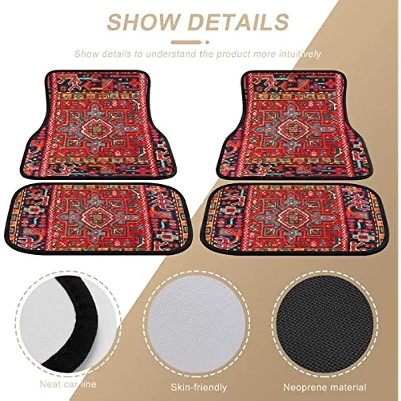 persian rug-style car floor mats, view 9 - MRSLM