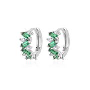 blue zircon hoop earrings, view 4 - MRSLM