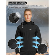 men's hooded cycling windbreaker, view 4 - MRSLM