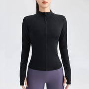 women's full zip running jacket, view 5 - MRSLM