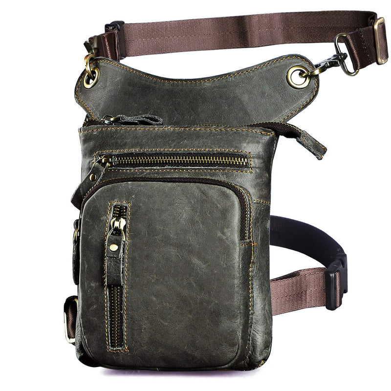 retro leather leg bag, view 5 - MRSLM