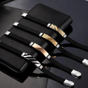 geometric stripe cuff bracelet, view 5 - MRSLM