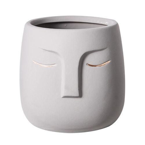 ceramic head vase, view 4 - MRSLM