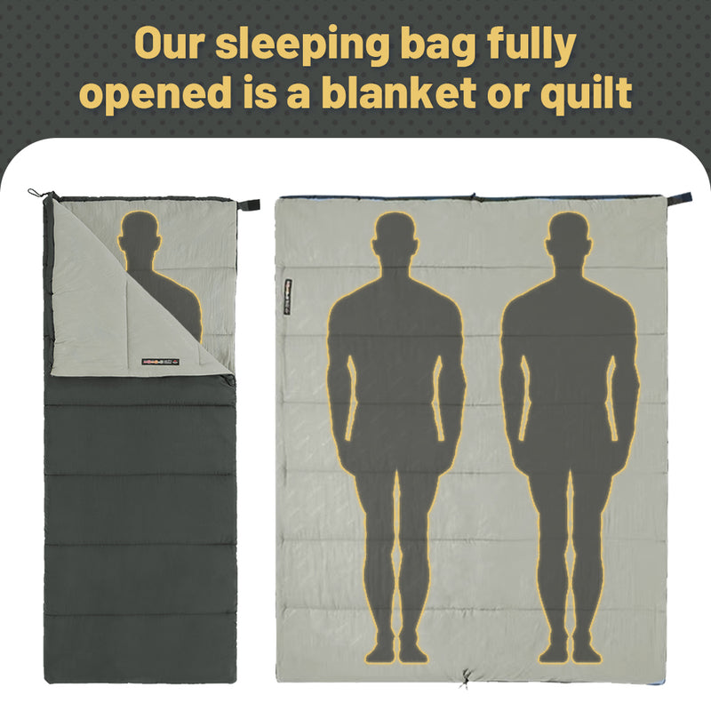 Ultralight double sleeping bag, view 3 - MRSLM