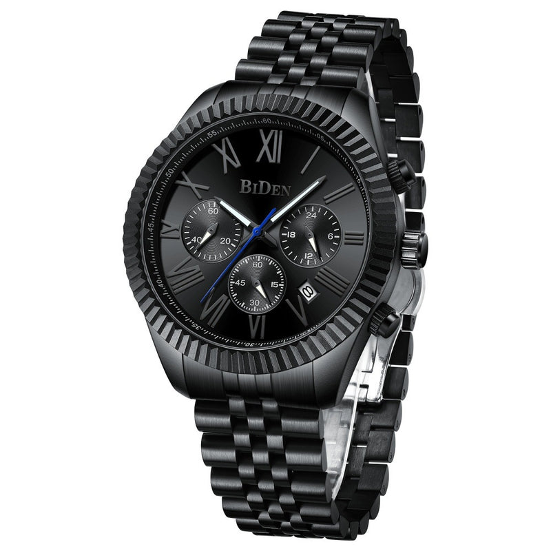 men's business quartz steel watch, view 5 - MRSLM