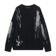 men's loose crew neck pullover sweater, view 5 - MRSLM