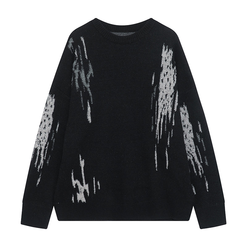 men's loose crew neck pullover sweater, view 5 - MRSLM