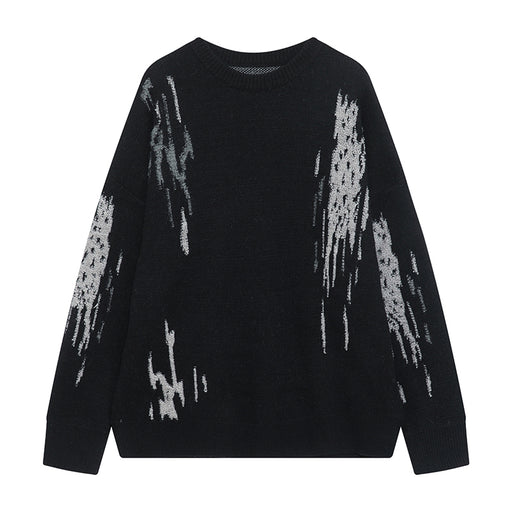 men's loose crew neck pullover sweater, view 5 - MRSLM