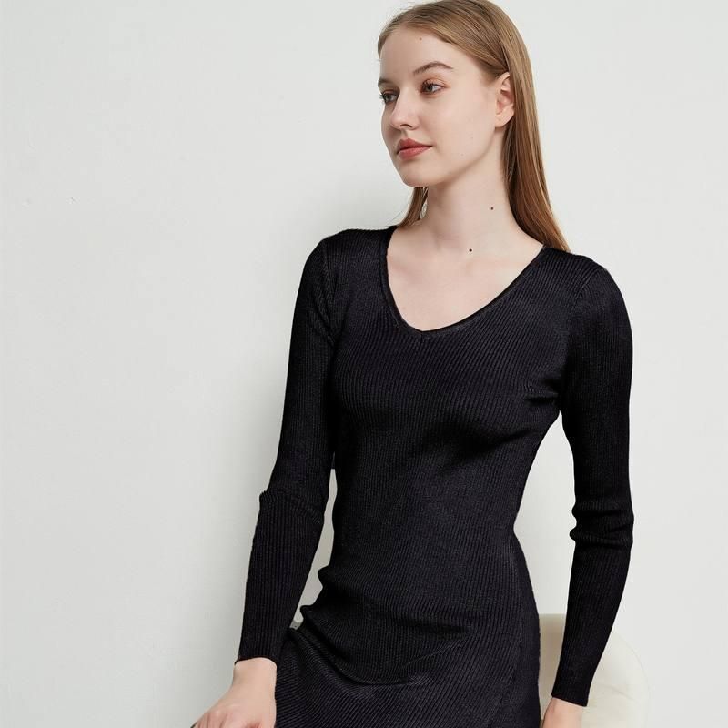 lace-up knitted midi dress, view 10 - MRSLM