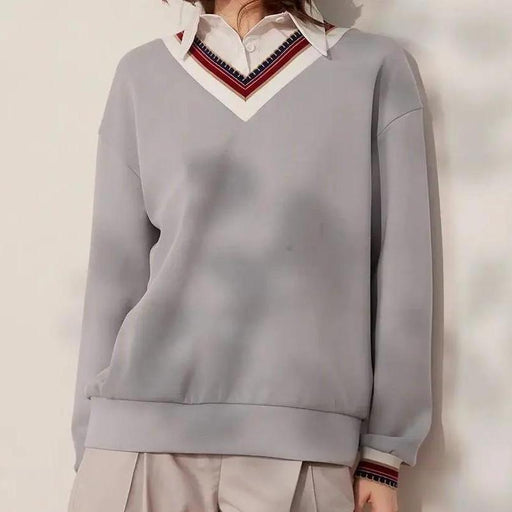 women's loose pullover sweatshirt - MRSLM