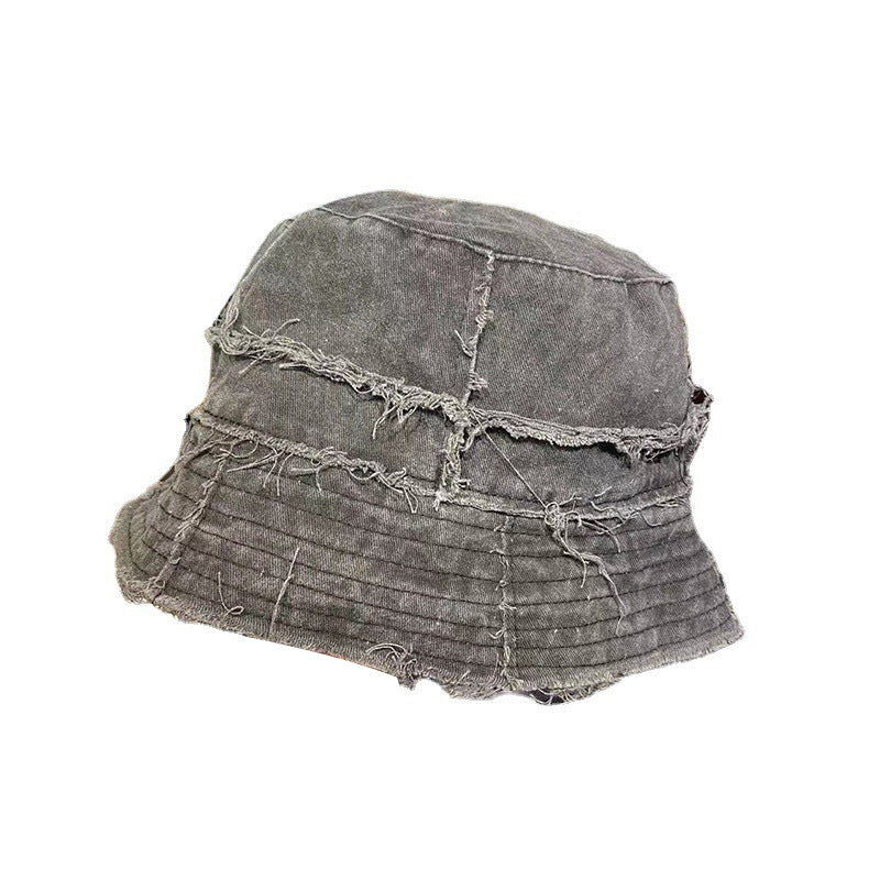 washed cotton bucket hat for women, view 5 - MRSLM