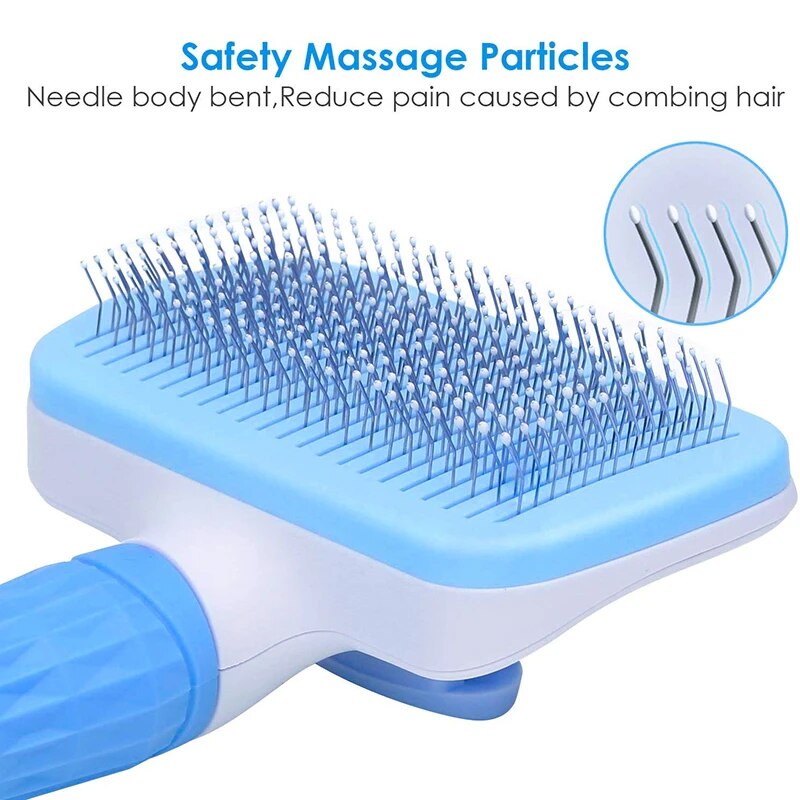 self cleaning pet brush, view 5 - MRSLM