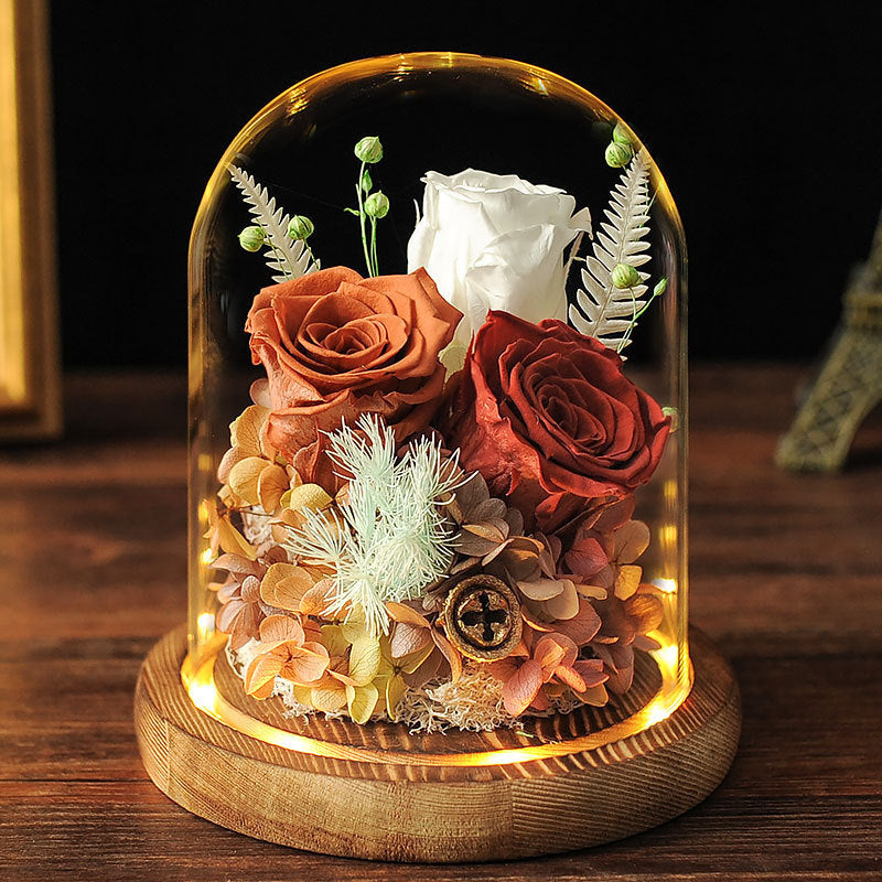 eternal rose under glass cover, view 3 - MRSLM