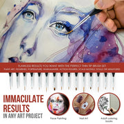 8-piece fine detail paint brush set, view 4 - MRSLM