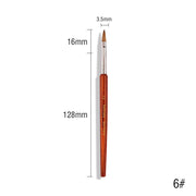kolinsky acrylic nail brush, view 2 - MRSLM