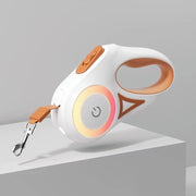 luminous retractable nylon pet leash, view 4 - MRSLM