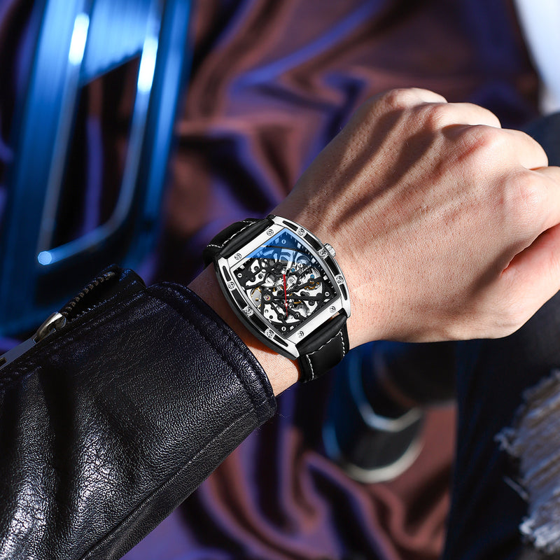 men's skeleton automatic mechanical watch, view 2 - MRSLM