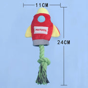 rocket plush dog chew toy, view 2 - MRSLM