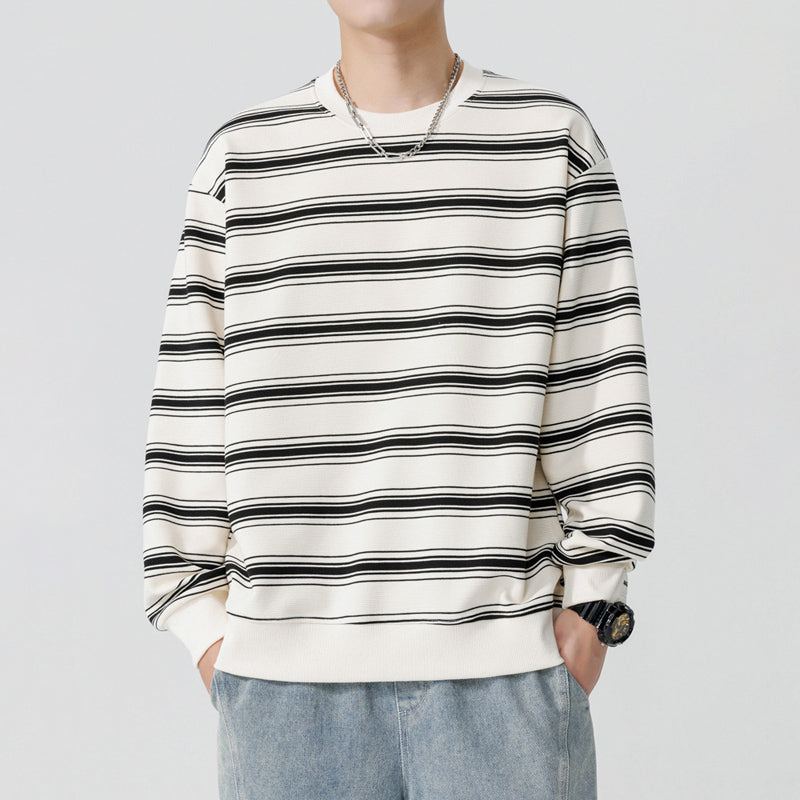 men's striped sweatshirt, view 6 - MRSLM