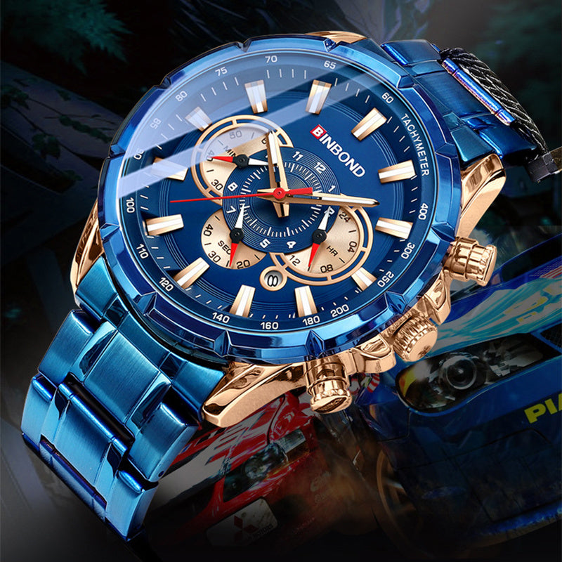 Multi-pointer men's business watch, view 5 - MRSLM