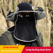 quick-drying sun hat with fans, view 4 - MRSLM