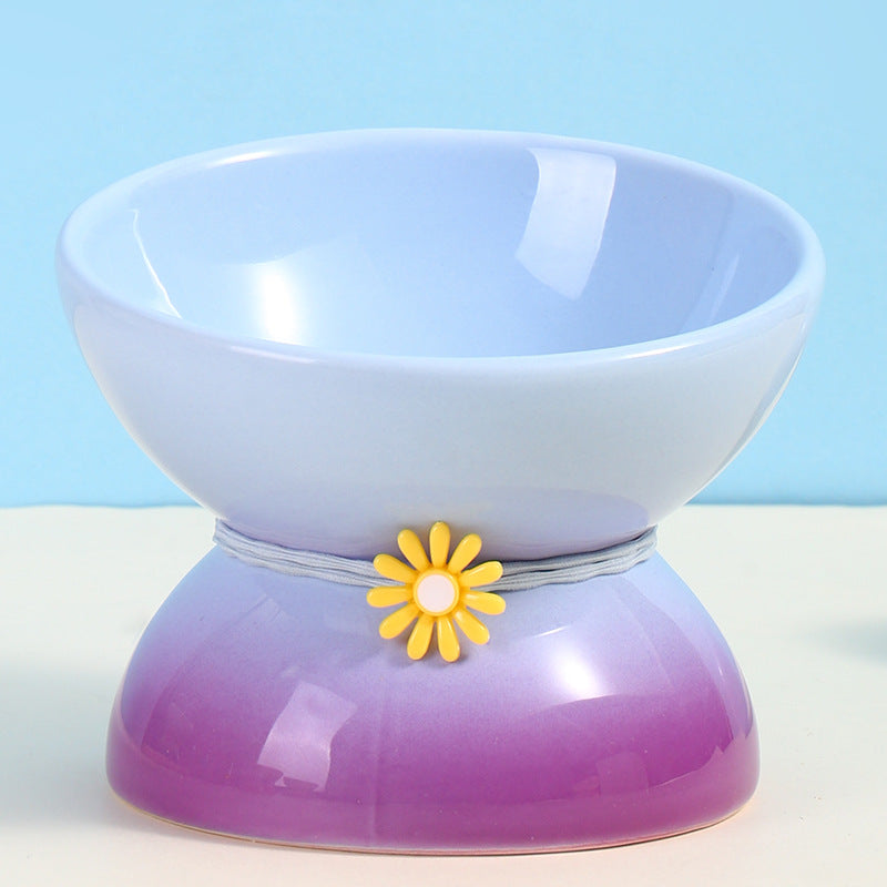 small ceramic cat bowl, view 5 - MRSLM