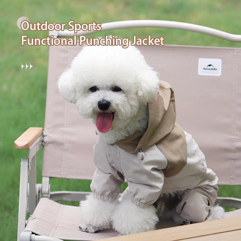 waterproof dog raincoat for small breeds, view 4 - MRSLM