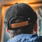 retro corduroy sailor cap, view 5 - MRSLM