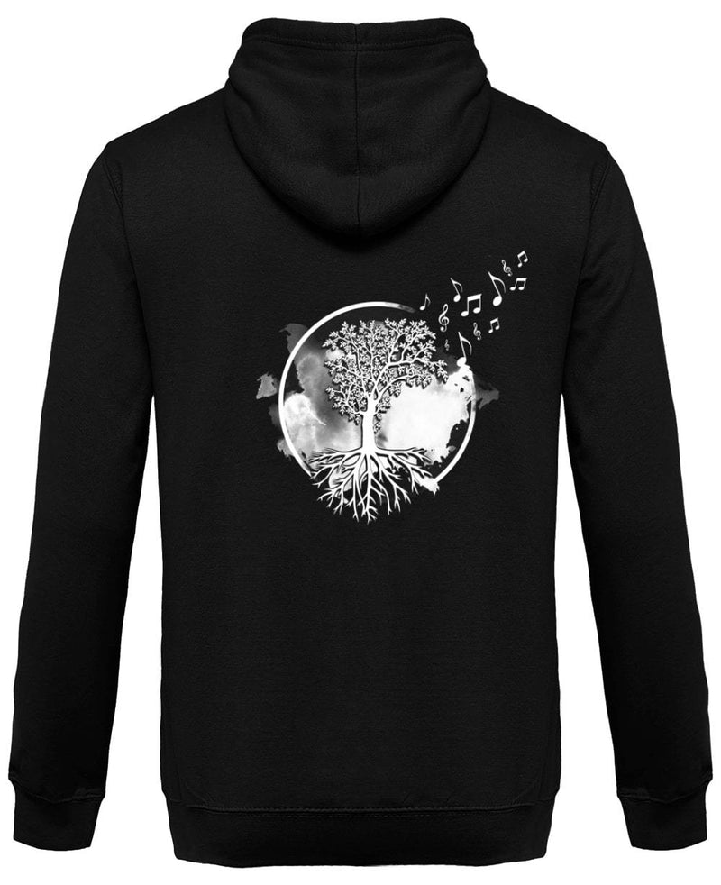music tree unisex hooded sweatshirt, view 2 - MRSLM