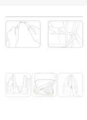 folding mommy backpack, view 3 - MRSLM